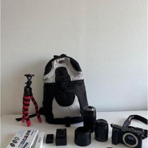 Sony A6500 Mirrorless camera with accessories